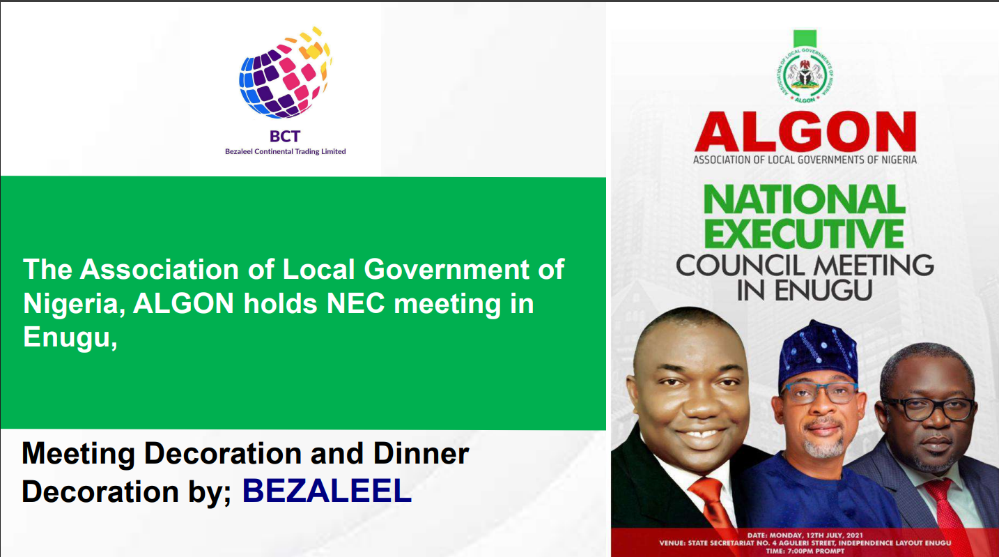 The Association of Local Government of Nigeria, ALGON holds NEC meeting in Enugu,